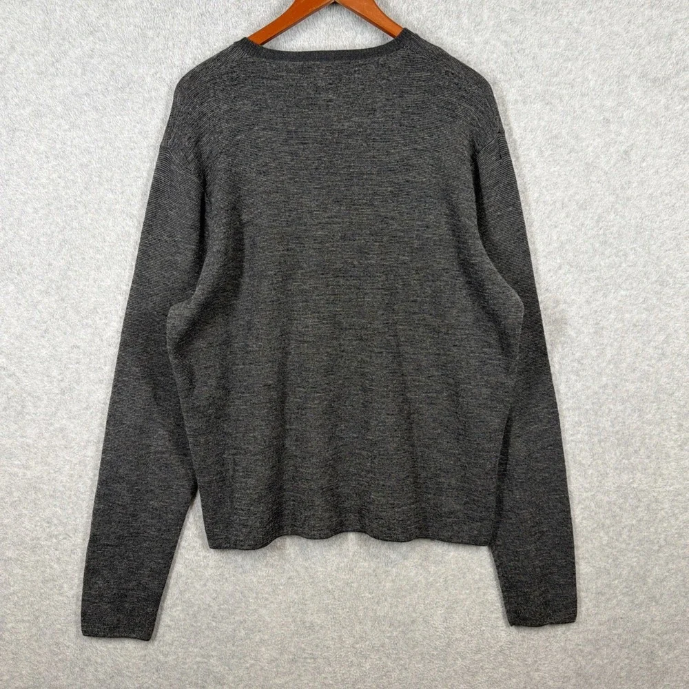 Vintage Polo Ralph Lauren Sweater Mens XXL Gray Wool Lightweight Preppy Pullover